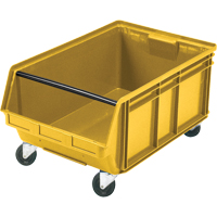 Mobile Giant Stacking Bin, 11-7/8" H x 18-3/8" W x 29" D, 150 lbs. Capacity, Yellow Seaboard Timber Mart