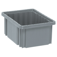 Contenants Divider Box, Plastique, 10,9" la x 8,3" p x 5" h, Gris Seaboard Timber Mart
