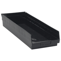Bac pour &eacute;tag&egrave;re &eacute;conomique, 8-3/8" la x 4" H x 23-5/8" p, Noir, Capacit&eacute; 60 lb Seaboard Timber Mart