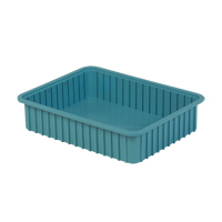 Contenants Divider Box, Poly&eacute;thyl&egrave;ne, 22,4" la x 17,4" p x 5" h, Bleu p&acirc;le Seaboard Timber Mart