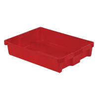 Contenants Stack-N-Nest Polylewton, 6,1" x 29,6" x 22,4", Rouge Seaboard Timber Mart