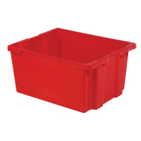 Contenants Stack-N-Nest Polylewton, 15,1" x 30,1" x 24", Rouge Seaboard Timber Mart