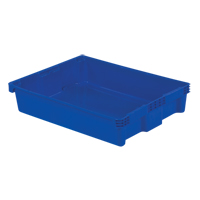 Contenants Stack-N-Nest Polylewton, 6,1" x 29,6" x 22,4", Bleu Seaboard Timber Mart