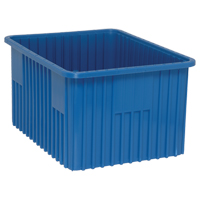 Contenants Divider Box, Plastique, 22,5" la x 17,5" p x 12" h, Bleu Seaboard Timber Mart