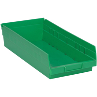 Bacs pour tablette, 8-1/8" la x 4" H x 17-7/8" p, Vert, Capacit&eacute; 40 lb Seaboard Timber Mart