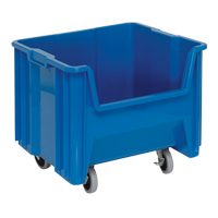 Mobile Giant Stack Container, 12-1/2" H x 16-1/2" W x 17-1/2" D, 250 lbs. Capacity, Blue Seaboard Timber Mart