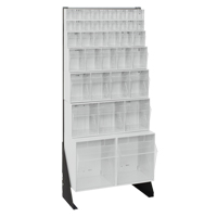 Support pour bacs basculants, 23-5/8" la x 8" p x 52" h, 38 tiroirs Seaboard Timber Mart