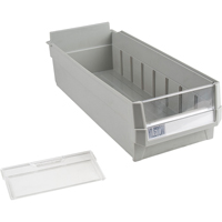 Replacement Drawer for KPC-HD Heavy-Duty Parts Cabinets, Plastic, 6-1/2" W x 14-4/5" D x 4" H, Grey Seaboard Timber Mart