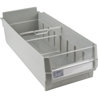 Replacement Drawer for KPC-HD Heavy-Duty Parts Cabinets, Plastic, 6-1/2" W x 14-4/5" D x 4" H, Grey Seaboard Timber Mart