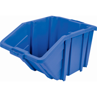 Jumbo Plastic Bin, 15-1/2" W x 13" H x 25" D, Blue, 200 lbs. Capacity Seaboard Timber Mart
