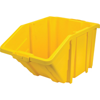 Jumbo Plastic Bin, 15-1/2" W x 13" H x 25" D, Yellow, 200 lbs. Capacity Seaboard Timber Mart