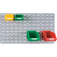 Panneau perfor&eacute; en m&eacute;tal pour bacs, 32 bacs, 36" la x 1/8" p x 19" h Seaboard Timber Mart