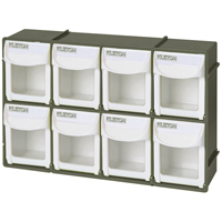 Heavy-Duty Tilt Bin, 11-3/4" W x 2-3/4" D x 7-7/8" H, 8 Drawers Seaboard Timber Mart