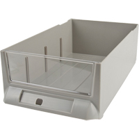 Replacement Drawer for KPC-200 Parts Cabinets, Plastic, 5-3/8" W x 9-13/16" D x 3-3/10" H, Grey Seaboard Timber Mart