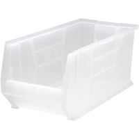 Hulk Containers, 11" W x 10" H x 23-7/8" D, Clear Seaboard Timber Mart