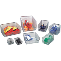 Bacs en fil m&eacute;tallique empilables et suspendables Seaboard Timber Mart