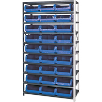 Shelving Unit with Stacking Bins, Steel, Magnum Bin, 650 lbs. Capacity, 42" W x 76" H Seaboard Timber Mart
