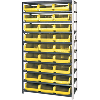 Shelving Unit with Stacking Bins, Steel, Magnum Bin, 650 lbs. Capacity, 42" W x 76" H Seaboard Timber Mart