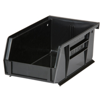 Stack & Hang Bin, 4-1/8" W x 3" H x 7-3/8" D, Black Seaboard Timber Mart