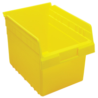 Store-Max Shelf Bins, 8-3/8" W x 8" H x 11-5/8" D, Yellow, 44 lbs. Capacity Seaboard Timber Mart