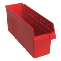 Bacs pour &eacute;tag&egrave;re Store-Max, 6-5/8" la x 8" H x 17-7/8" p, Rouge, Capacit&eacute; 56 lb Seaboard Timber Mart