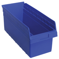 Bacs pour &eacute;tag&egrave;re Store-Max, 8-3/8" la x 8" H x 17-7/8" p, Bleu, Capacit&eacute; 56 lb Seaboard Timber Mart