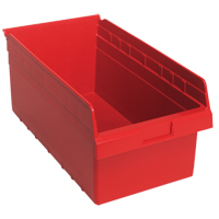 Bacs pour &eacute;tag&egrave;re Store-Max, 11-1/8" la x 8" H x 17-7/8" p, Rouge, Capacit&eacute; 56 lb Seaboard Timber Mart