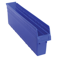 Bacs pour &eacute;tag&egrave;re Store-Max, 4-3/8" la x 8" H x 23-5/8" p, Bleu, Capacit&eacute; 68 lb Seaboard Timber Mart