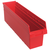 Bacs pour &eacute;tag&egrave;re Store-Max, 6-5/8" la x 8" H x 23-5/8" p, Rouge, Capacit&eacute; 68 lb Seaboard Timber Mart