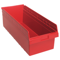 Bacs pour &eacute;tag&egrave;re Store-Max, 11-1/8" la x 8" H x 23-5/8" p, Rouge, Capacit&eacute; 68 lb Seaboard Timber Mart