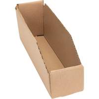Deep Corrugated Parts Bins, 2-7/8" W x 11-1/4" D x 4-1/2" H, Beige Seaboard Timber Mart