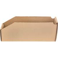 Deep Corrugated Parts Bins, 2-7/8" W x 11-1/4" D x 4-1/2" H, Beige Seaboard Timber Mart