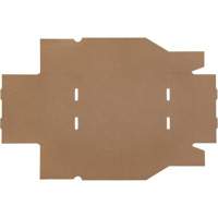 Boîtes profondes en carton ondul&eacute;, 8-3/4" la x 11-1/4" p x 4-1/2" h, Beige Seaboard Timber Mart