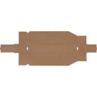Boîtes profondes en carton ondul&eacute;, 1-7/8" la x 17-1/8" p x 4-1/2" h, Beige Seaboard Timber Mart