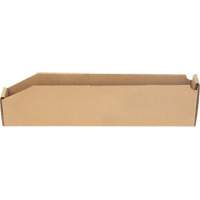 Boîtes profondes en carton ondul&eacute;, 2-7/8" la x 17-1/4" p x 4-1/2" h, Beige Seaboard Timber Mart