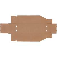 Boîtes profondes en carton ondul&eacute;, 5-3/4" la x 17-1/4" p x 4-1/2" h, Beige Seaboard Timber Mart