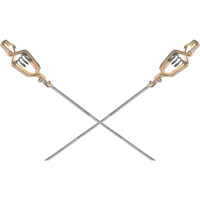 Assemblages l&eacute;gers de cables de masse et de mise &agrave; la terre - Deux pinces crocodiles Seaboard Timber Mart