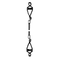 Assemblages l&eacute;gers de cables de masse et de mise &agrave; la terre - Deux pinces crocodiles Seaboard Timber Mart