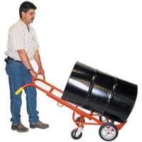 Ergonomic Drum Truck With Swivel Casters, Steel Construction, 55 - 85 US Gal. (45 - 70 Imperial Gal.) Seaboard Timber Mart