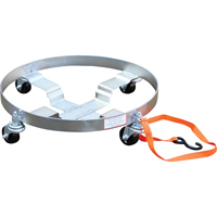 Chariots &agrave; &eacute;tages multiples pour baril, Acier, Capacit&eacute;e 900 lb, Diam&egrave;tre 23-1/2", Roue en Caoutchouc Seaboard Timber Mart