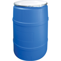 Polyethylene Drums, 55 US gal (45 imp. gal.), Open Top, Blue Seaboard Timber Mart