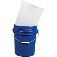 Doublures pour seaux en acier, 11-1/4" dia. x 12-1/4" h, 5 gal. US (4,16 gal. imp.) capacit&eacute; Seaboard Timber Mart