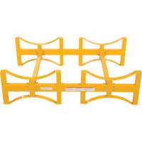 Porte-barils empilable en acier, 2 barils, Capacit&eacute; de 1600 lb, 45-1/2" la x 29-7/8" p x 12-3/4" h Seaboard Timber Mart