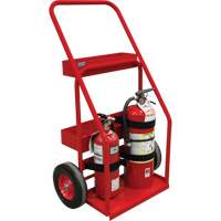 Hot Works Fire Prevention Cart, Semi-Pneumatic Wheels, 17.75" W x 8.9" L Base, 100 lbs. Seaboard Timber Mart
