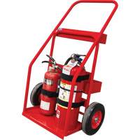 Hot Works Fire Prevention Cart, Semi-Pneumatic Wheels, 17.75" W x 8.9" L Base, 100 lbs. Seaboard Timber Mart