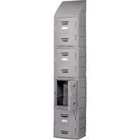 Locker, 15" x 15" x 31", Grey, Assembled Seaboard Timber Mart