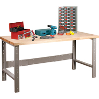 Pre-Designed Workbench, Top & Legs Only, 2500 lbs. Cap., 72" W x 30" D, 34" H Seaboard Timber Mart