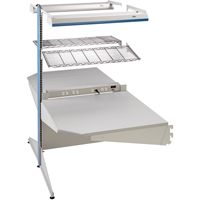 Postes de travail modulaires ergonomiques - Exemples de configurations - A-DC Ajouts de coin &agrave; deux c&ocirc;t&eacute;s, 36" la x 56" p x 84" h, Ajout de coin &agrave; deux c&ocirc;t&eacute;s Seaboard Timber Mart