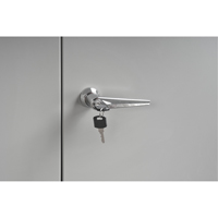 Cabinet Style Shop Desk, 34-1/2" W x 30" D x 53" H, Grey Seaboard Timber Mart