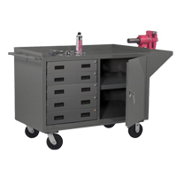 Armoire d'&eacute;tabli mobile, Acier Surface Seaboard Timber Mart